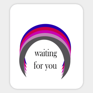 05-Rainbow, waiting for you Sticker